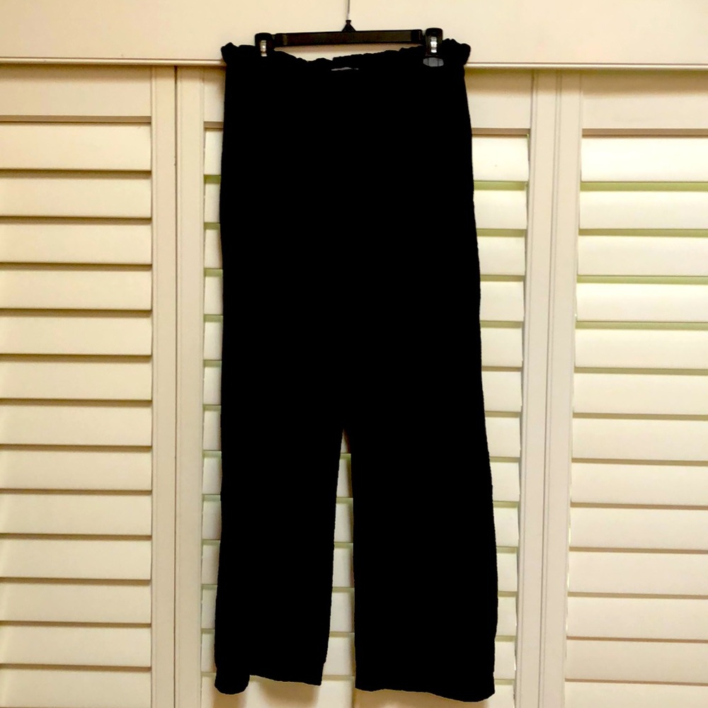 Moonlight black wide leg pants